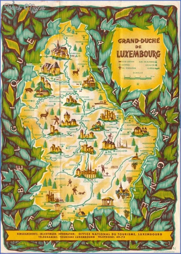 வரைபடத்தை சுற்றி லக்சம்பர்க்