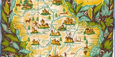 வரைபடத்தை சுற்றி லக்சம்பர்க்